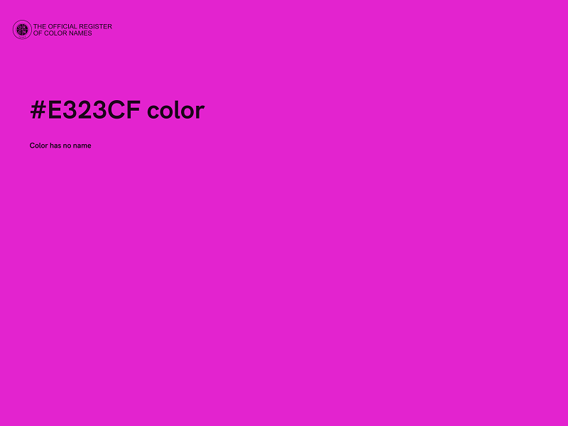 #E323CF color image