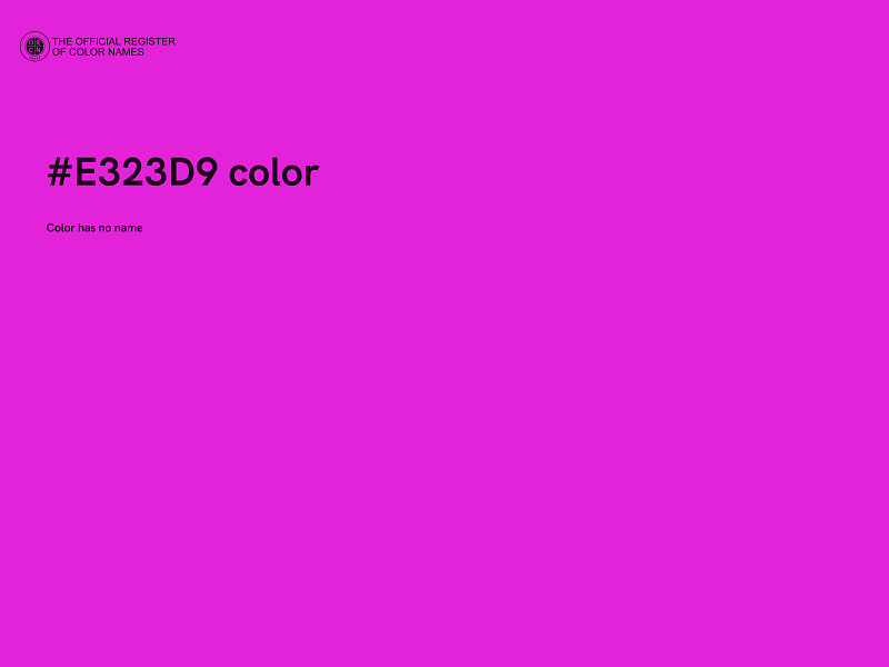 #E323D9 color image