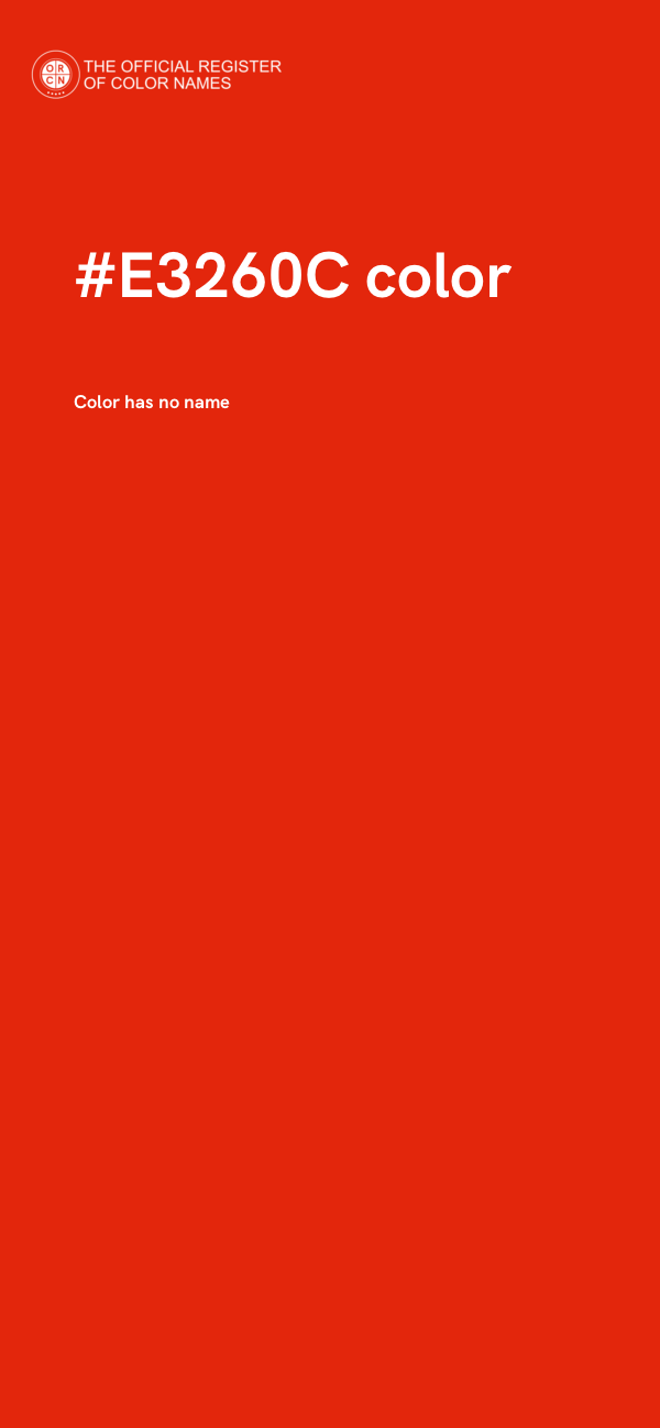 #E3260C color image