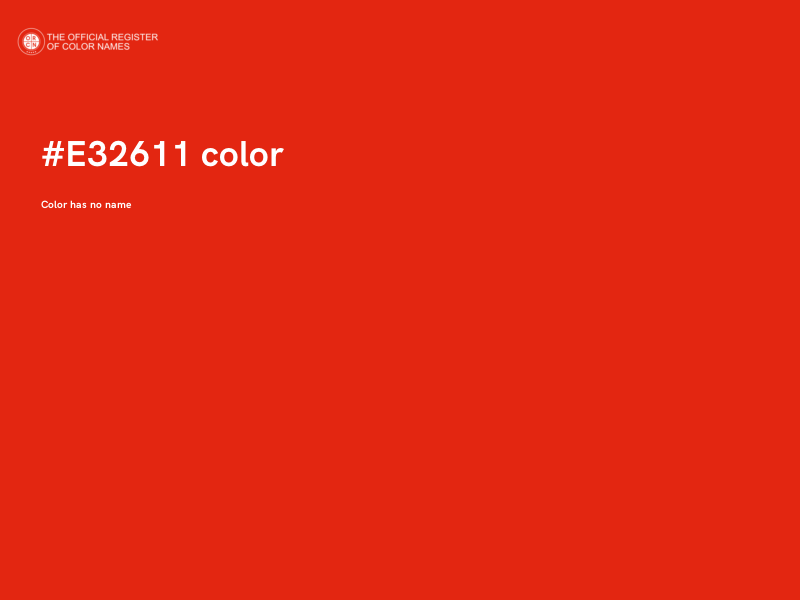 #E32611 color image
