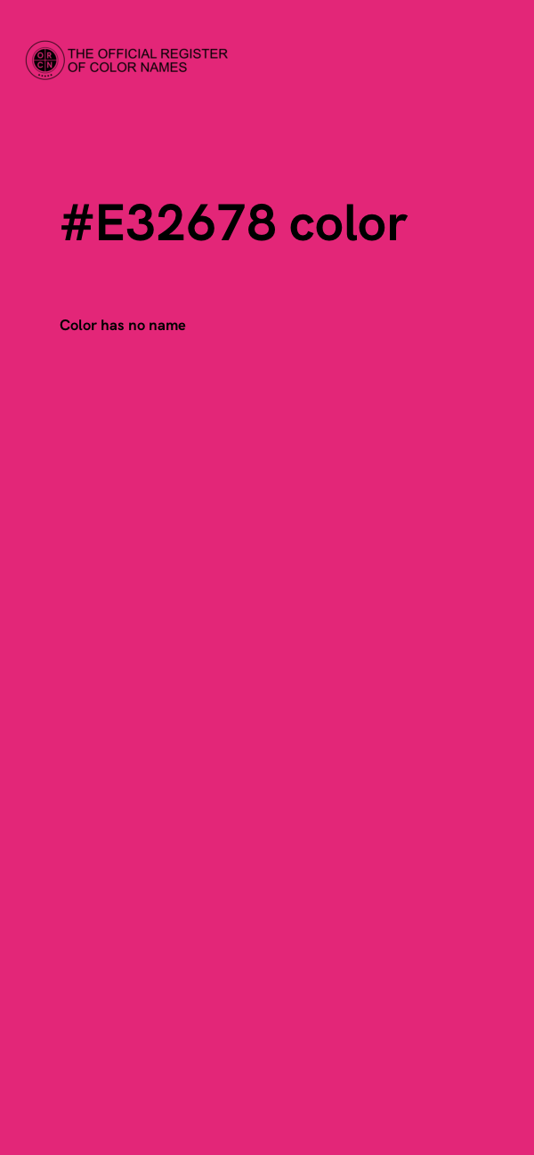 #E32678 color image