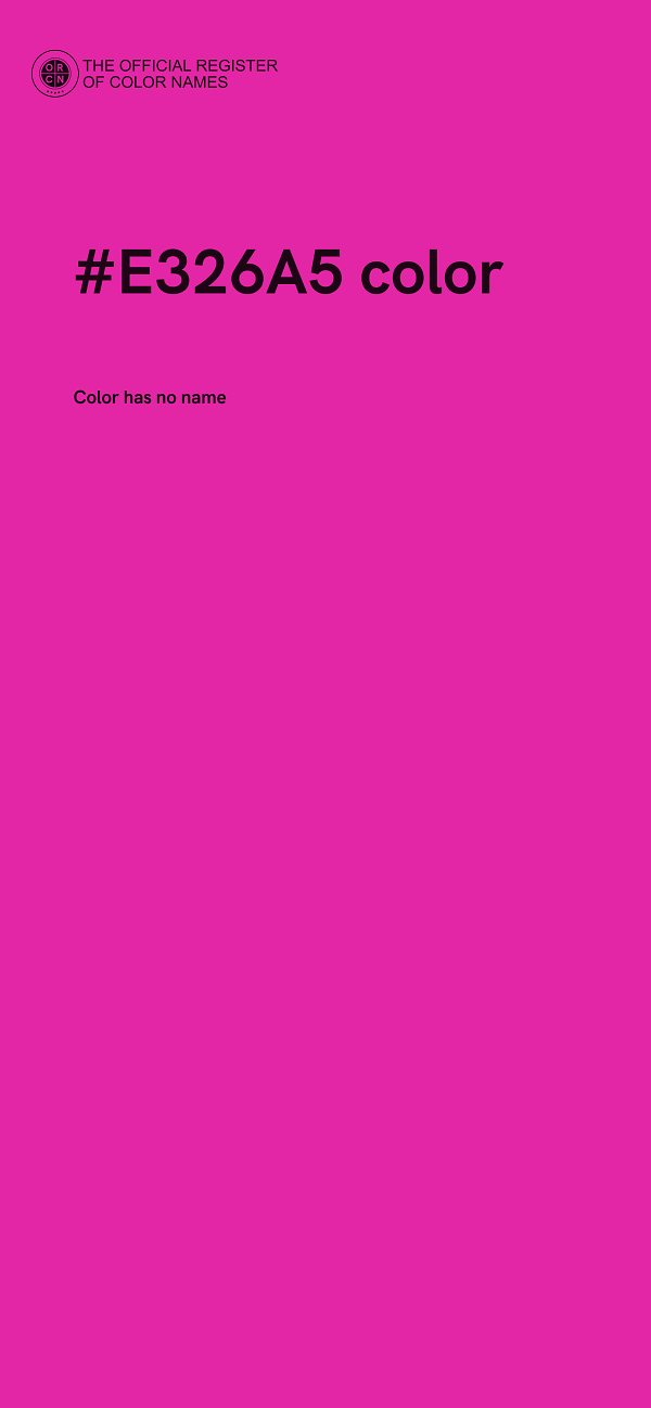 #E326A5 color image