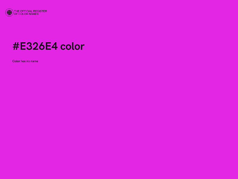 #E326E4 color image