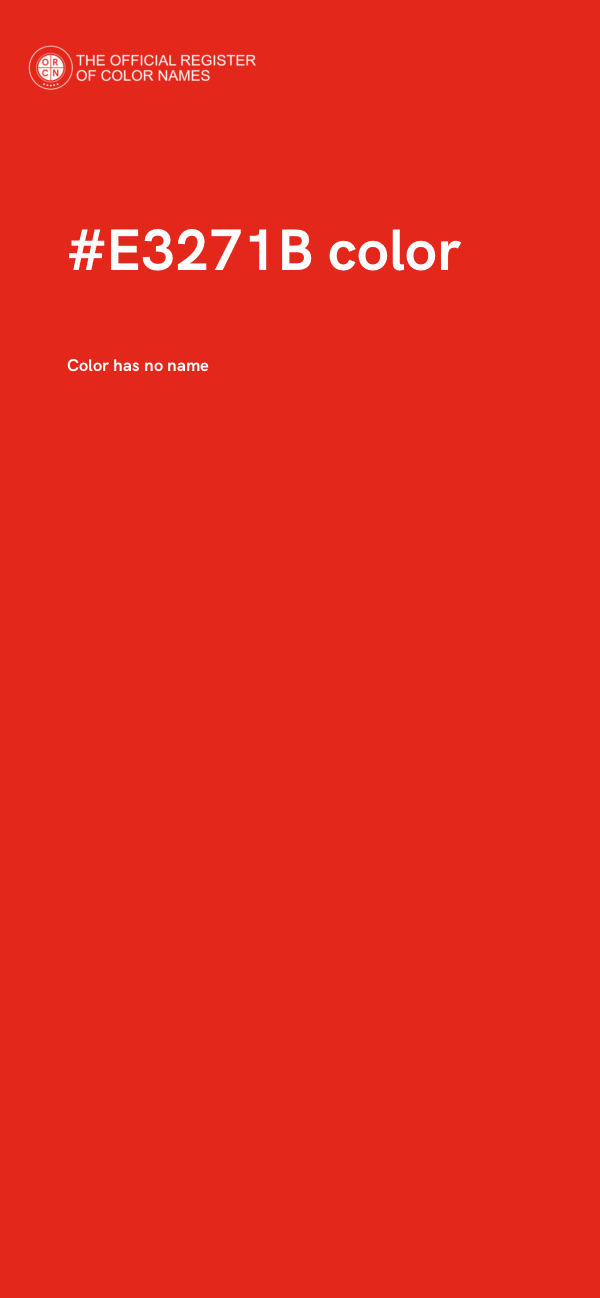 #E3271B color image