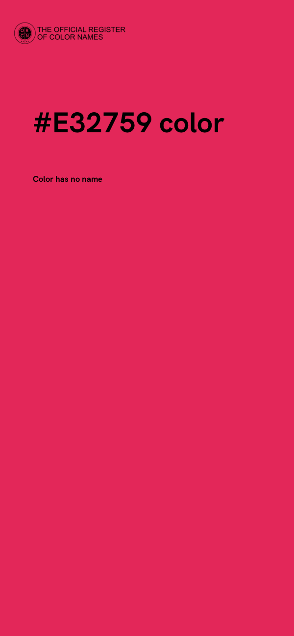 #E32759 color image