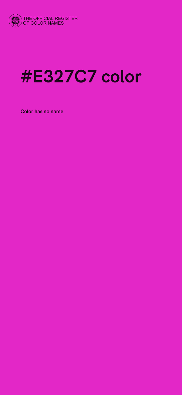 #E327C7 color image