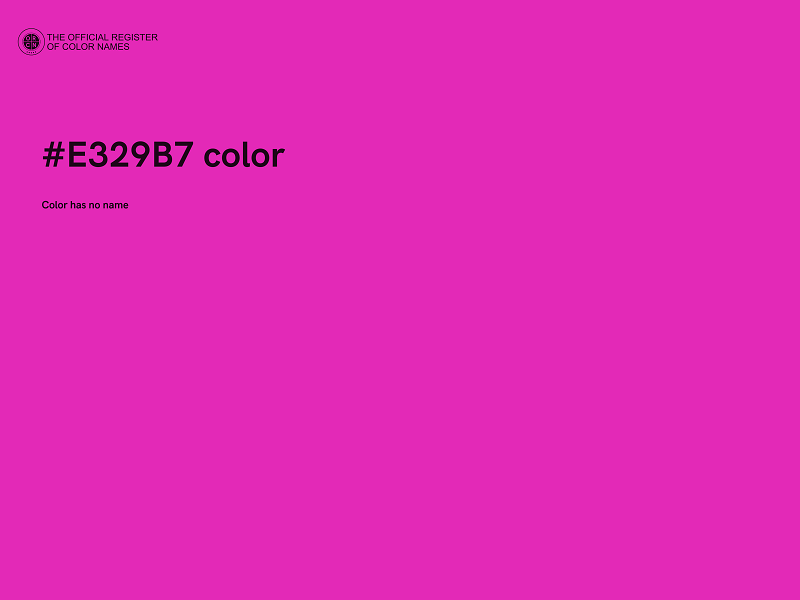 #E329B7 color image