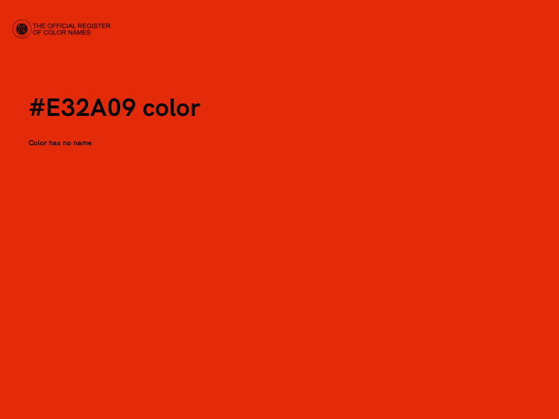 #E32A09 color image