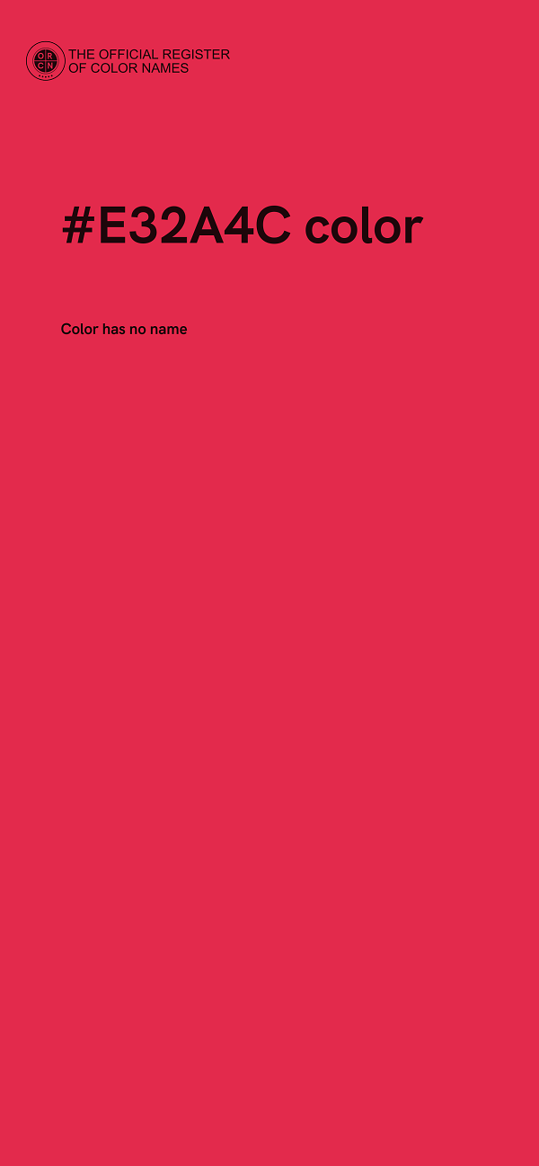 #E32A4C color image