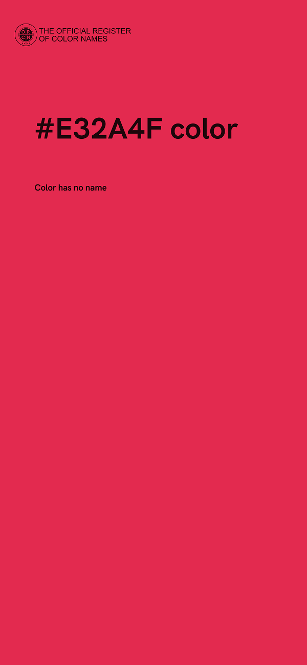 #E32A4F color image
