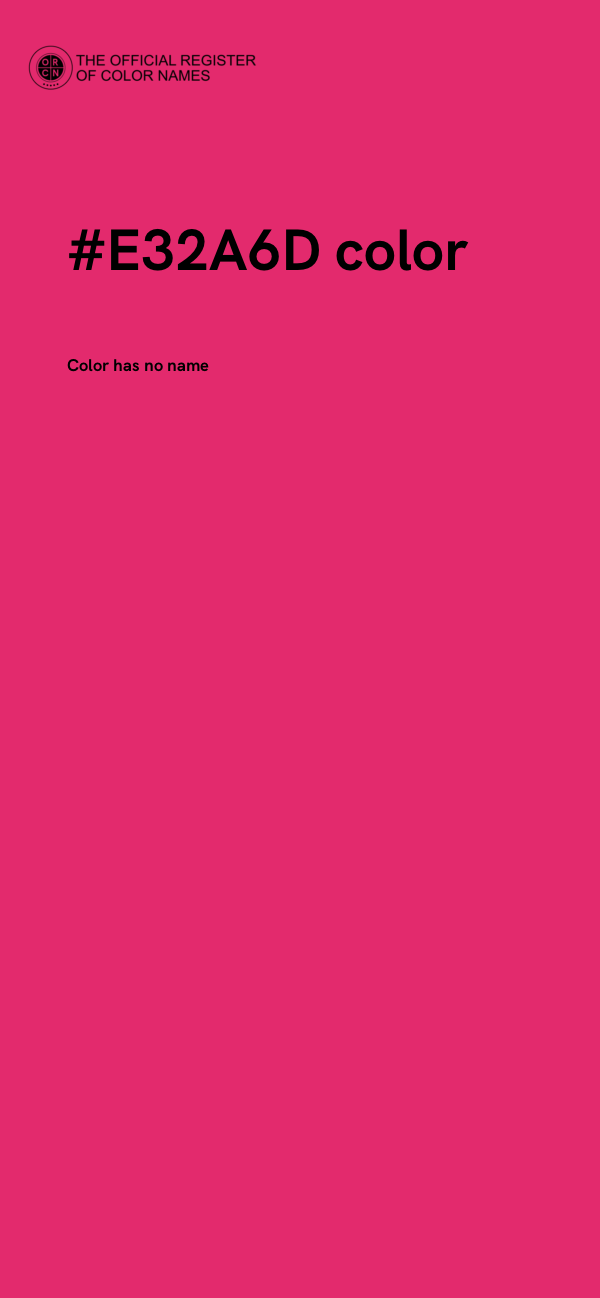 #E32A6D color image