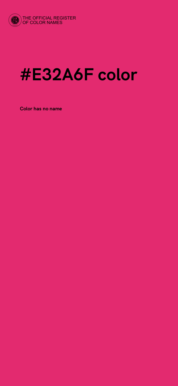 #E32A6F color image