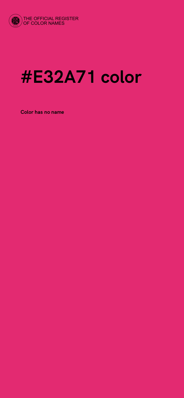 #E32A71 color image