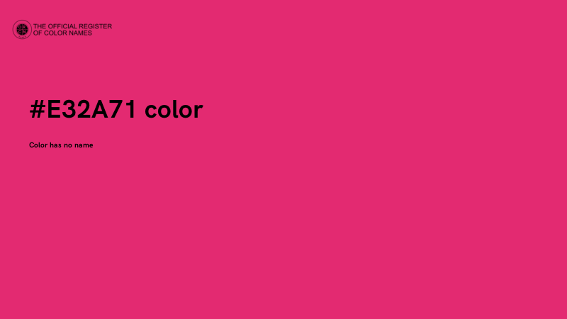 #E32A71 color image