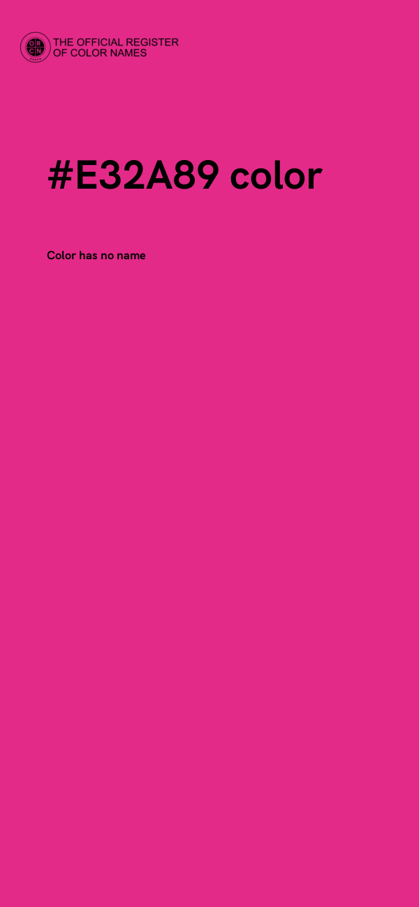 #E32A89 color image
