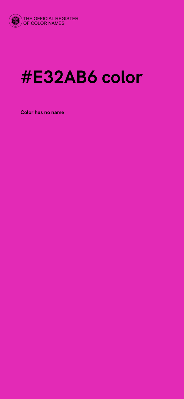 #E32AB6 color image
