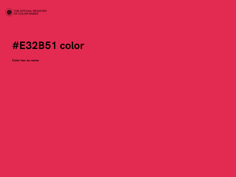 #E32B51 color image