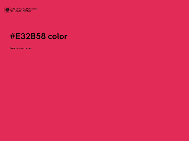 #E32B58 color image