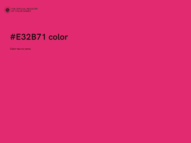 #E32B71 color image