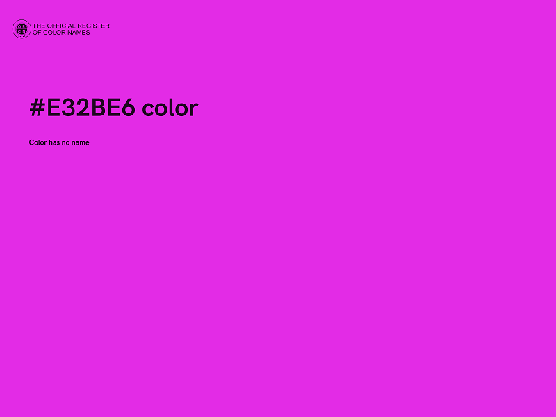 #E32BE6 color image