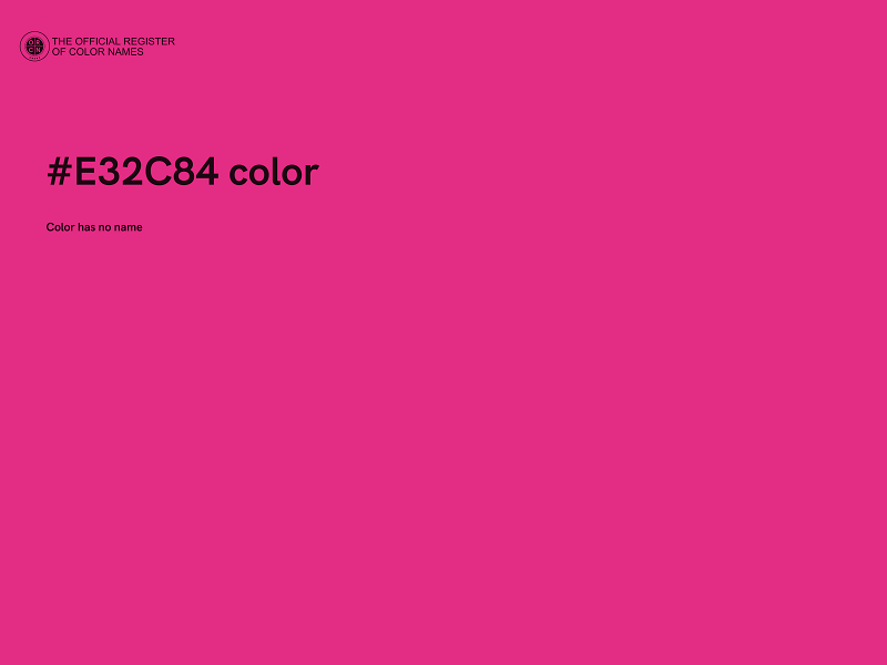 #E32C84 color image