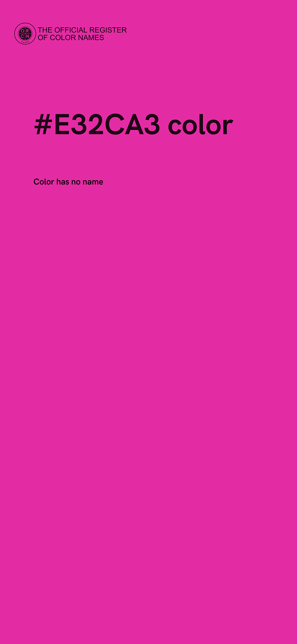 #E32CA3 color image