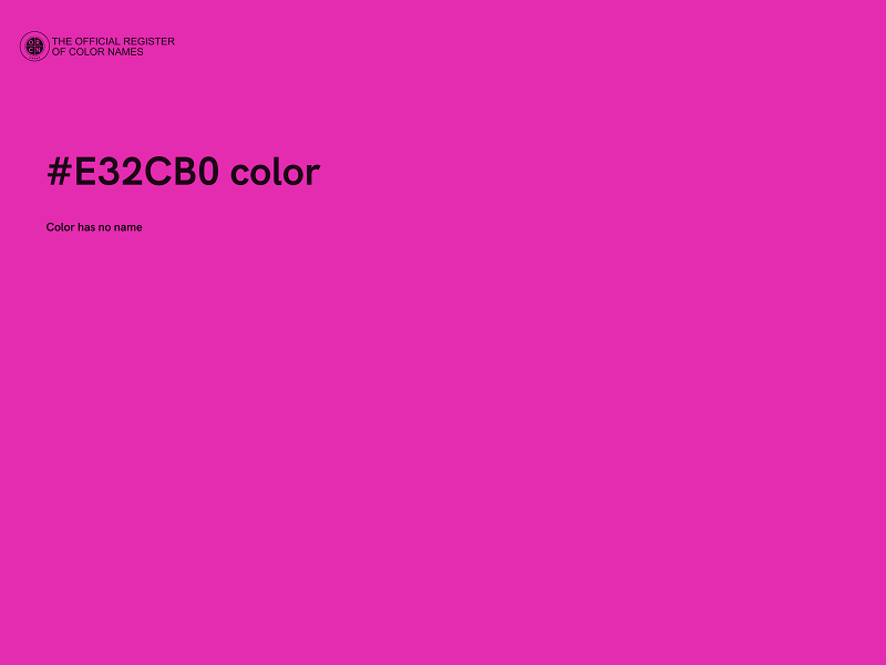 #E32CB0 color image