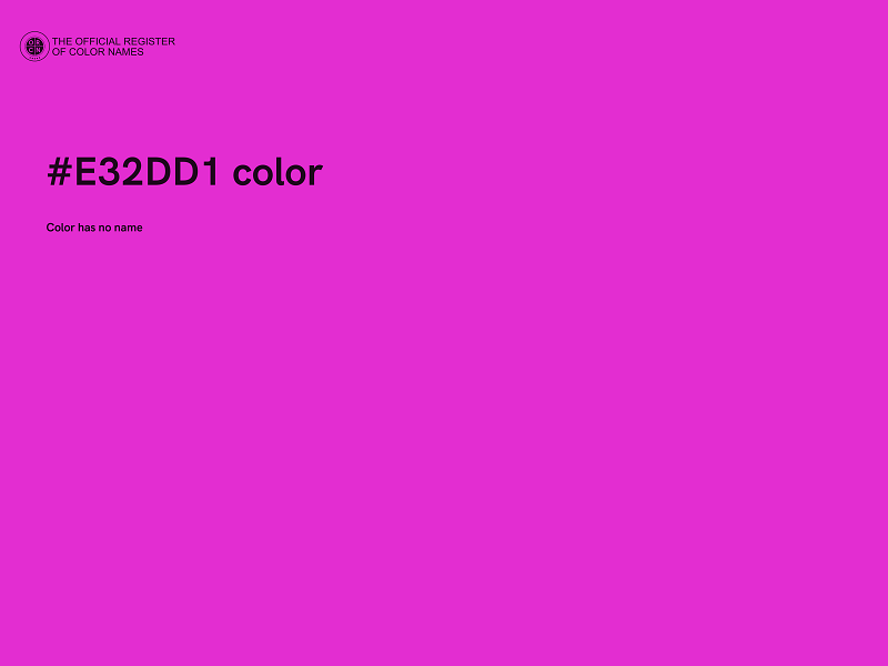 #E32DD1 color image