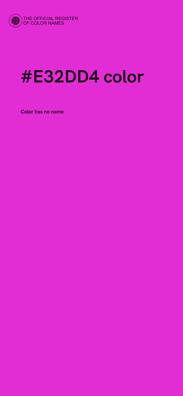 #E32DD4 color image