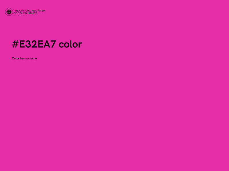 #E32EA7 color image