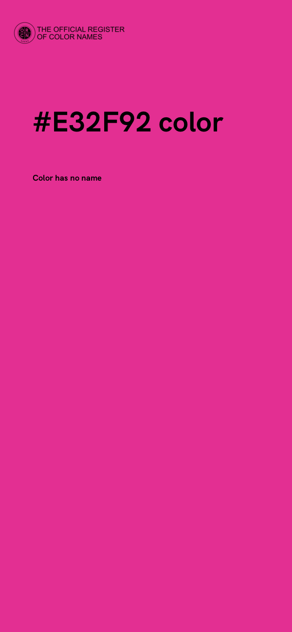 #E32F92 color image