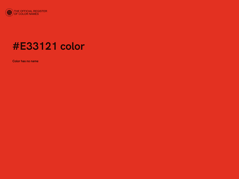 #E33121 color image