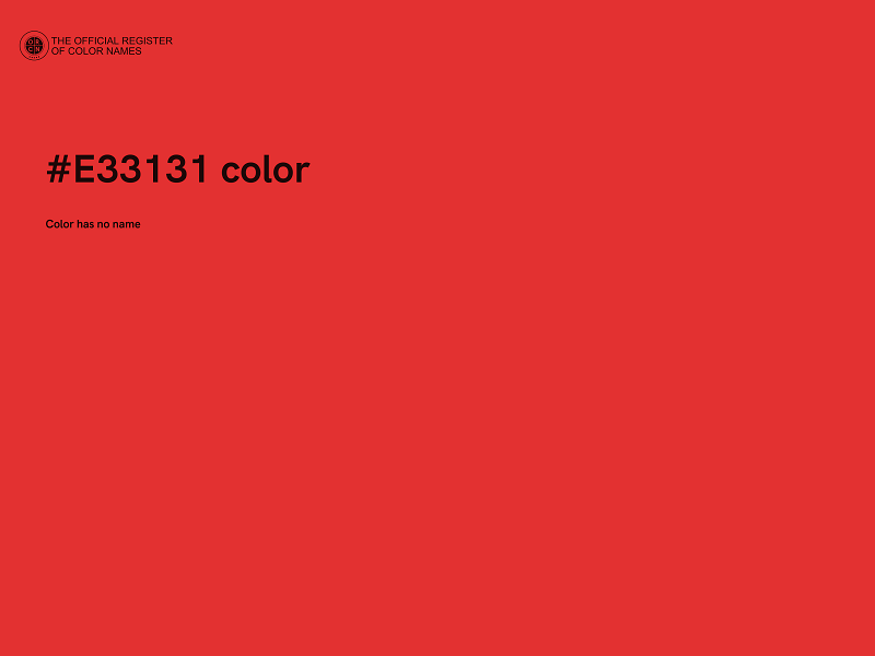 #E33131 color image