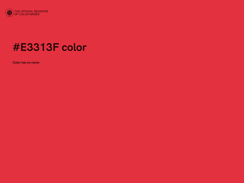 #E3313F color image