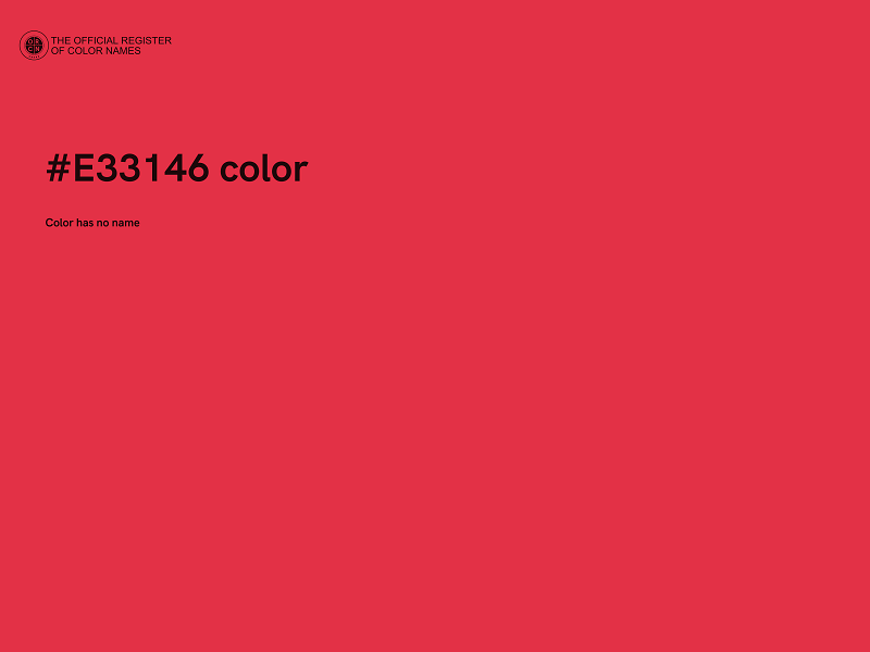 #E33146 color image