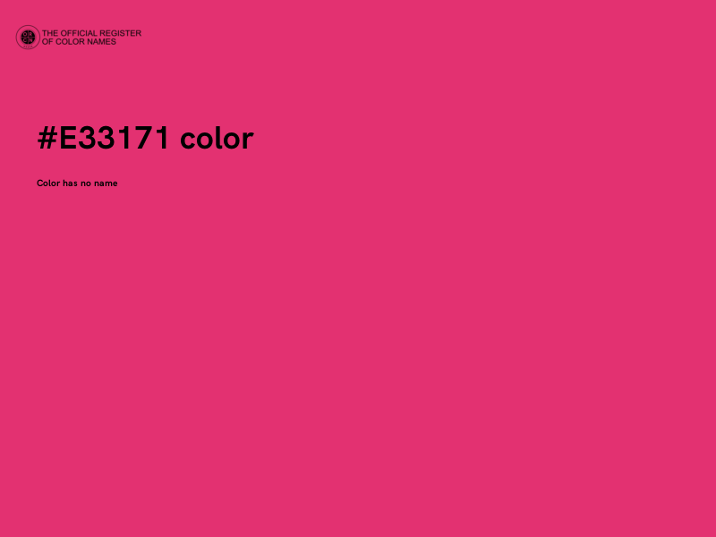 #E33171 color image