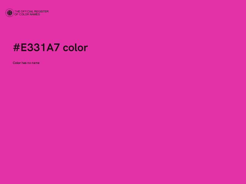 #E331A7 color image