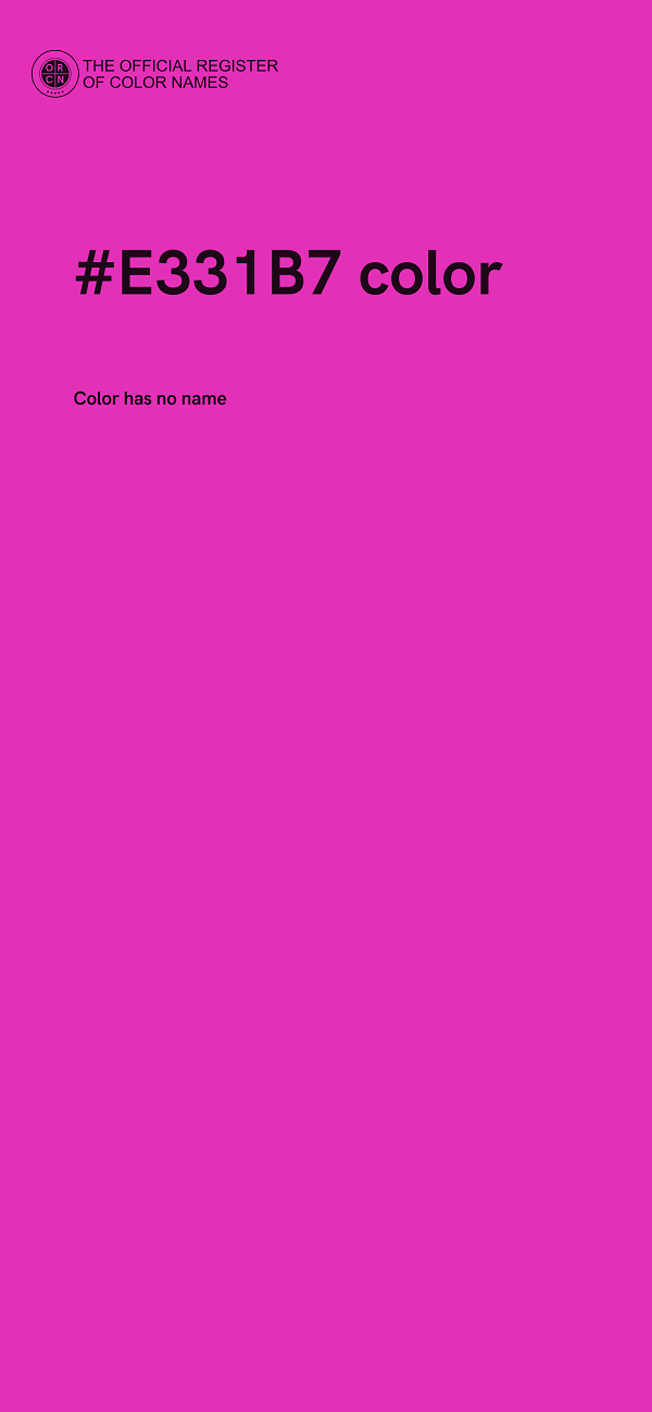 #E331B7 color image