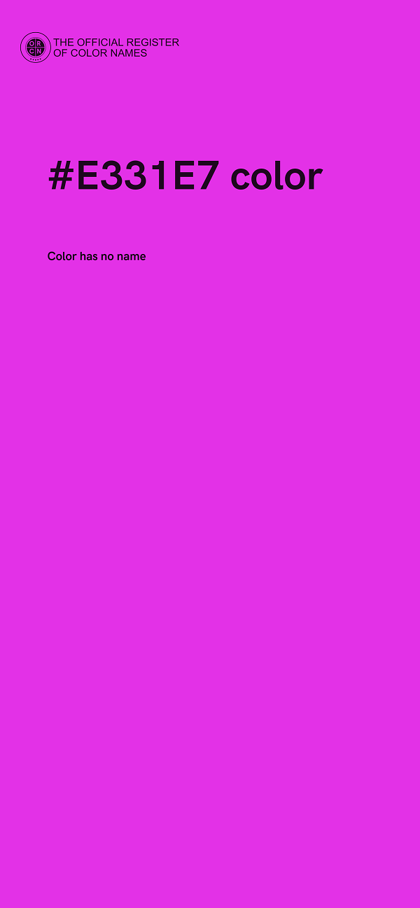 #E331E7 color image