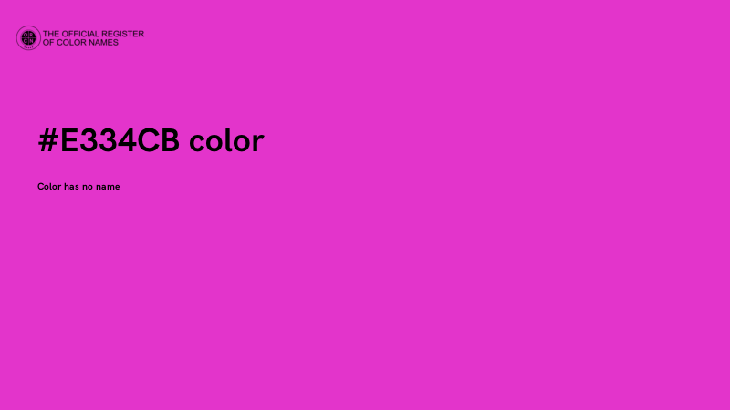 #E334CB color image