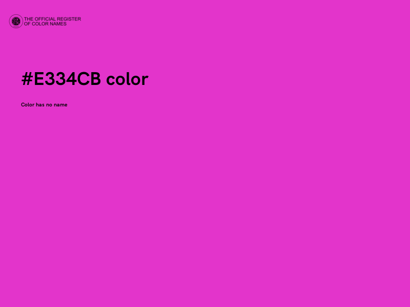 #E334CB color image