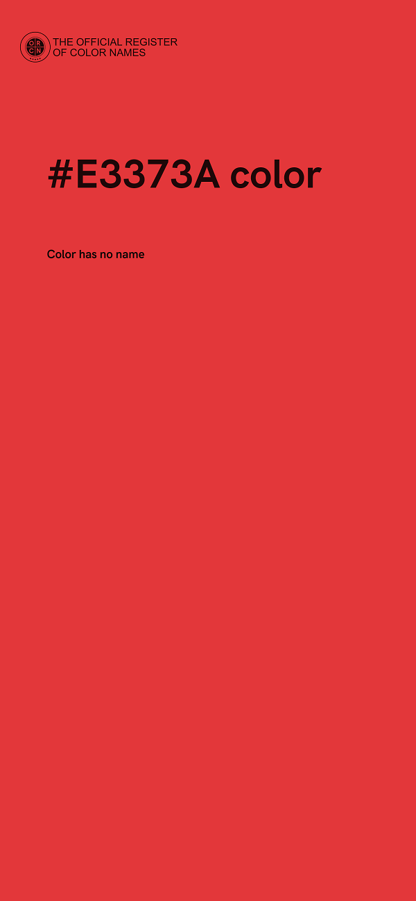 #E3373A color image