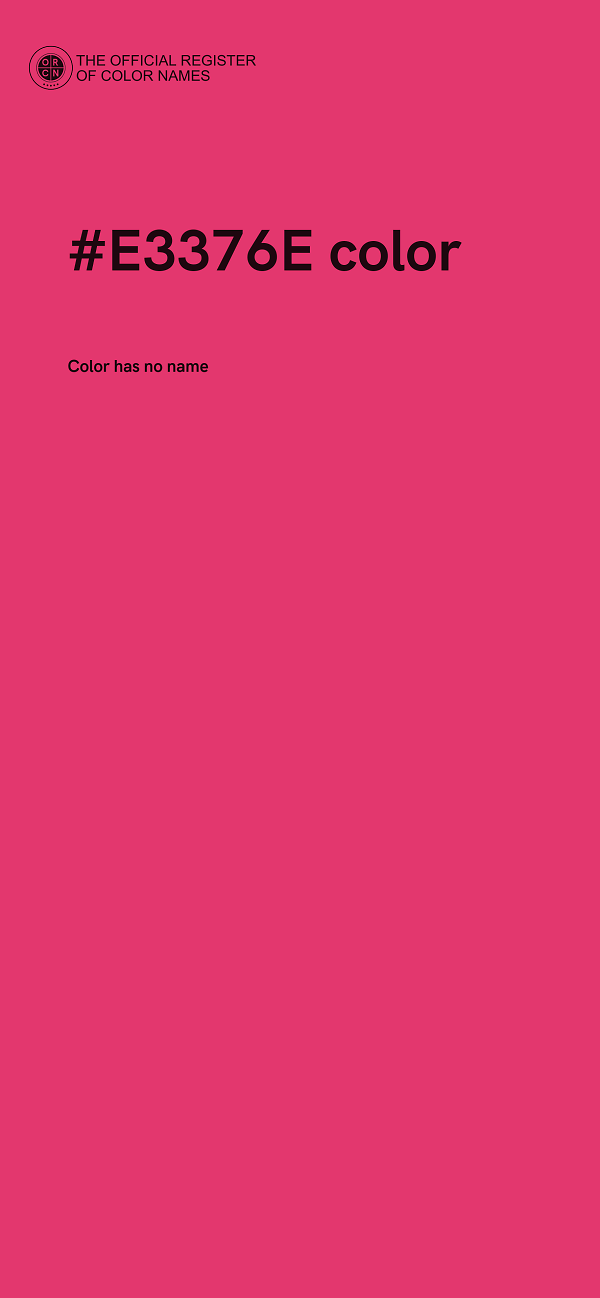 #E3376E color image