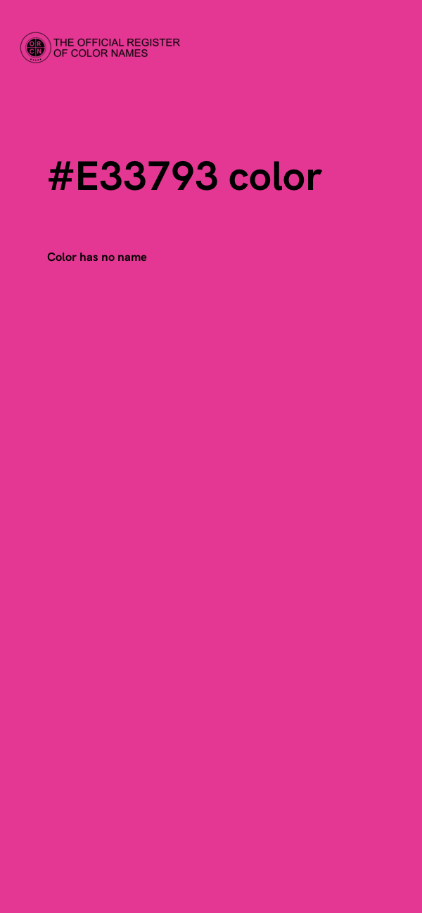 #E33793 color image