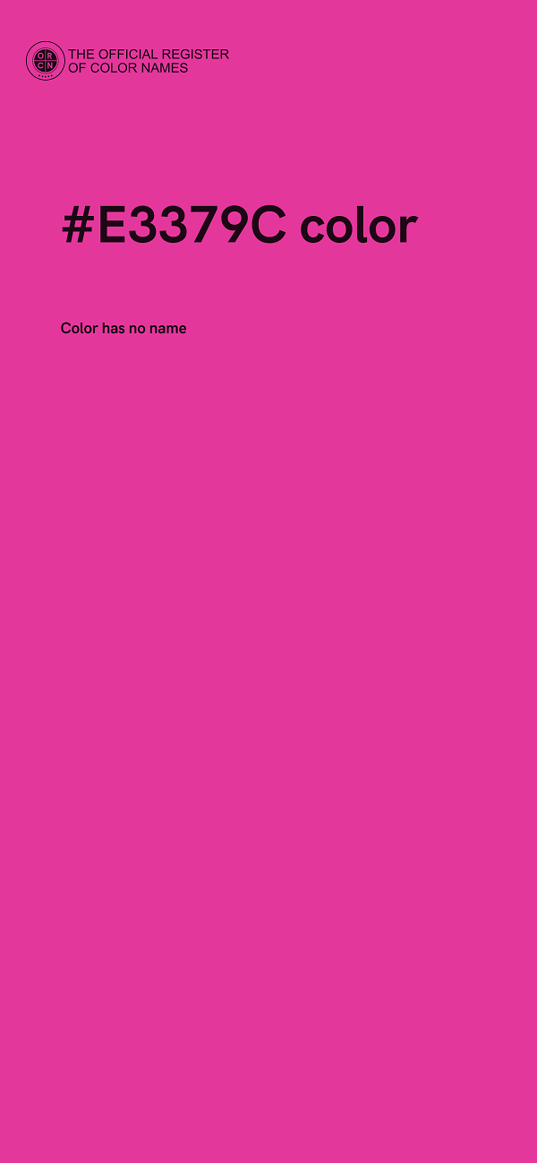 #E3379C color image
