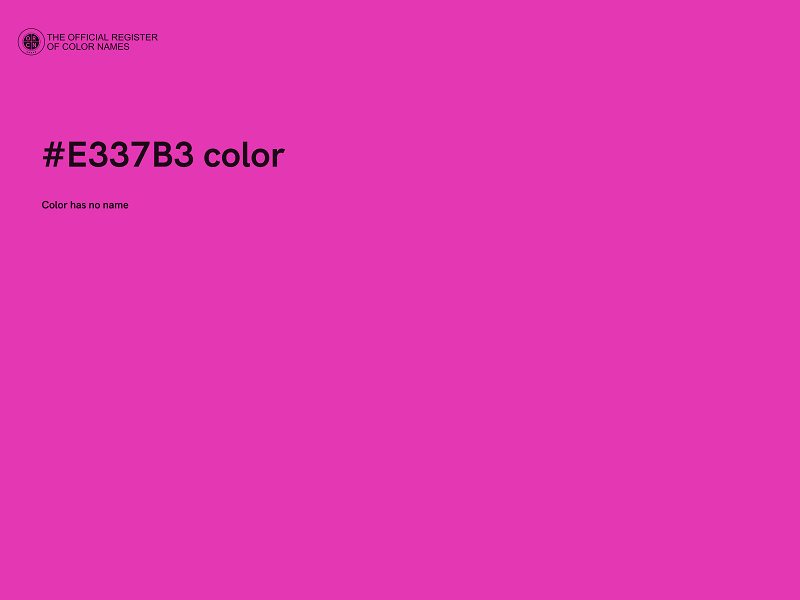 #E337B3 color image