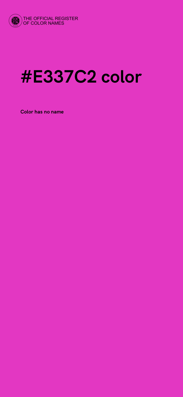 #E337C2 color image