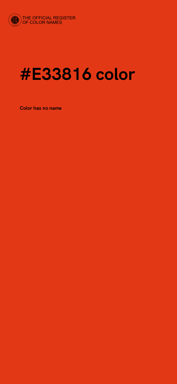 #E33816 color image