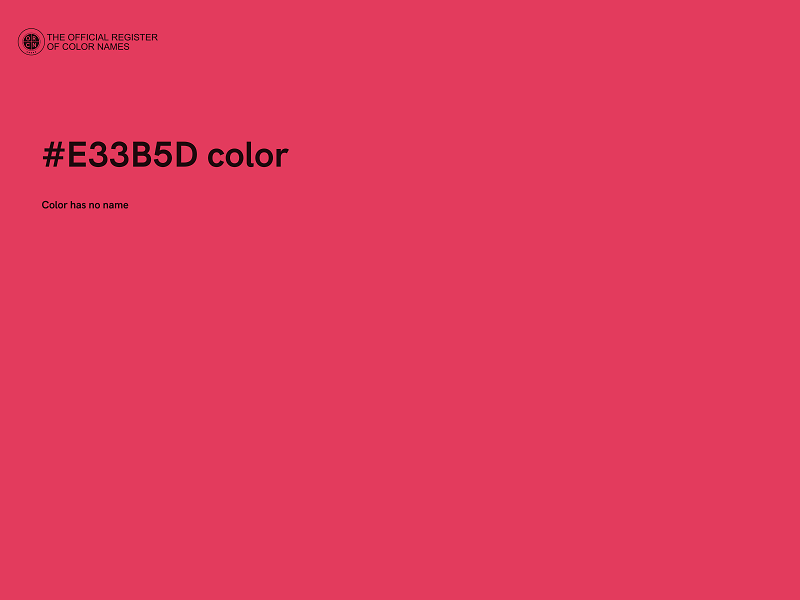 #E33B5D color image