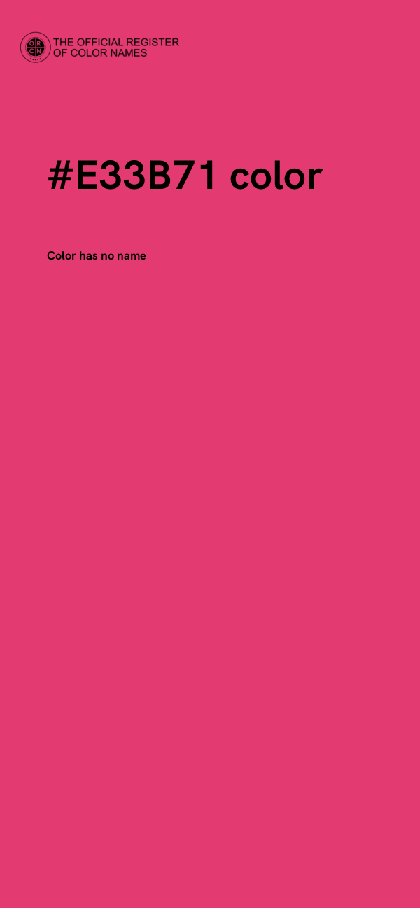#E33B71 color image